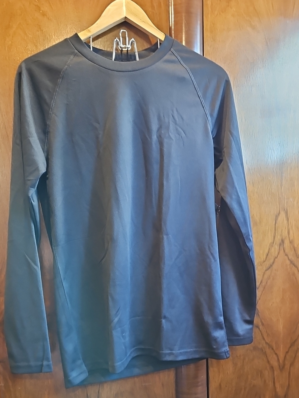 Men's Long Sleeve Crew Neck Shirt - Black - Size M